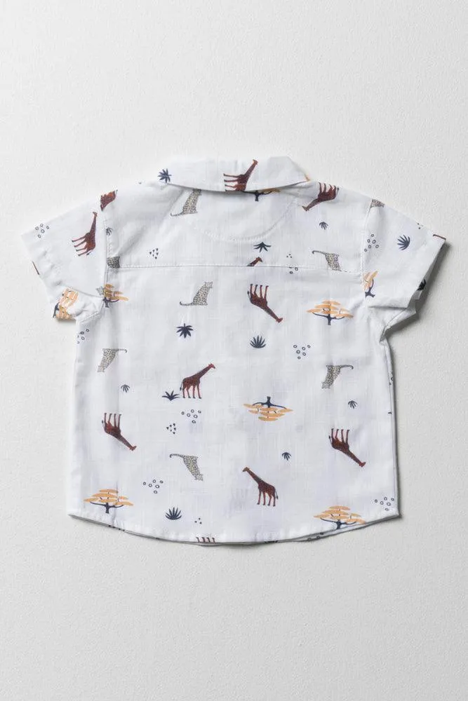 Safari Short Sleeve Shirt White