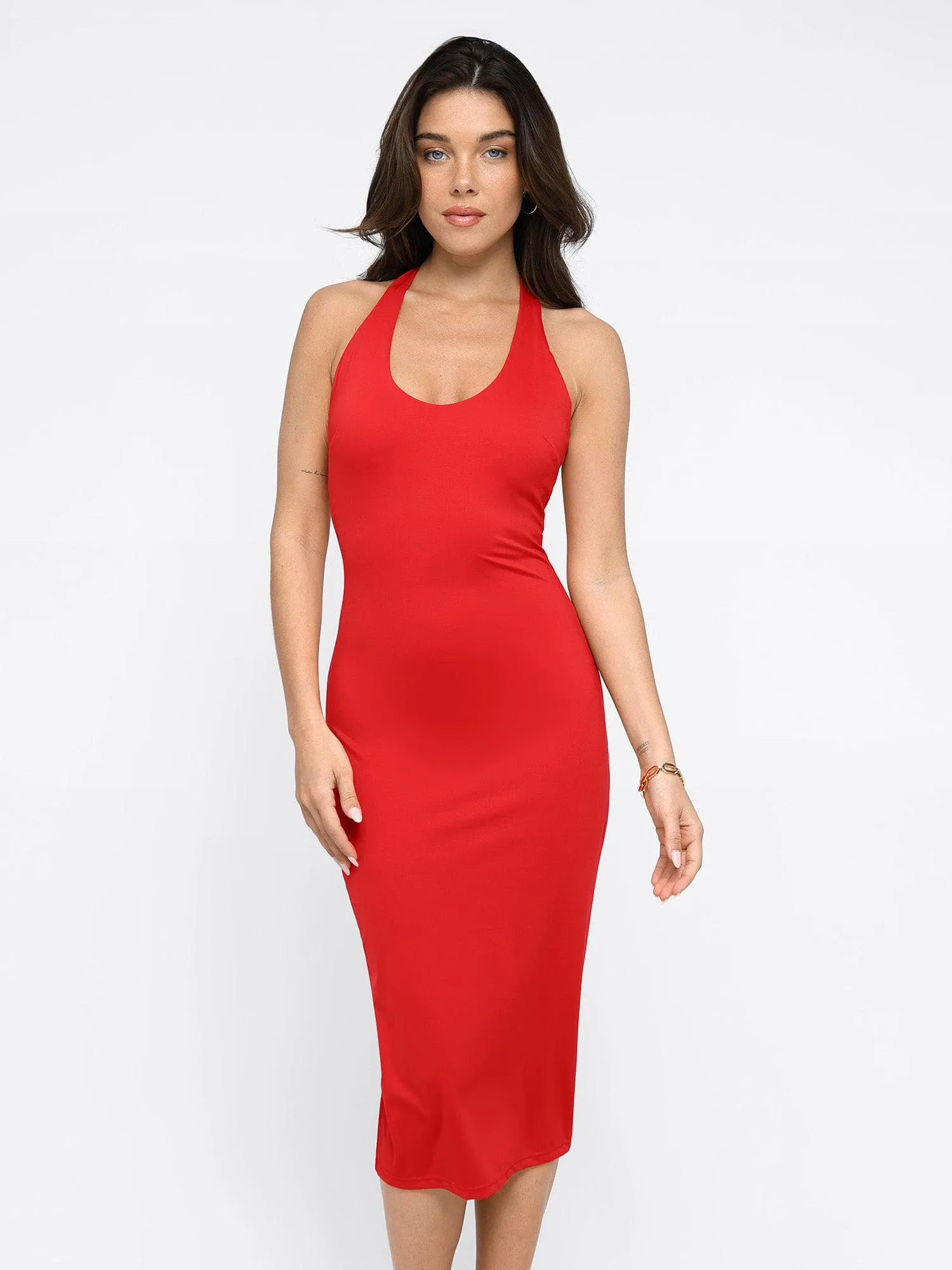 Shapewear Built-In Sculpting Midi Dress or Jumpsuit