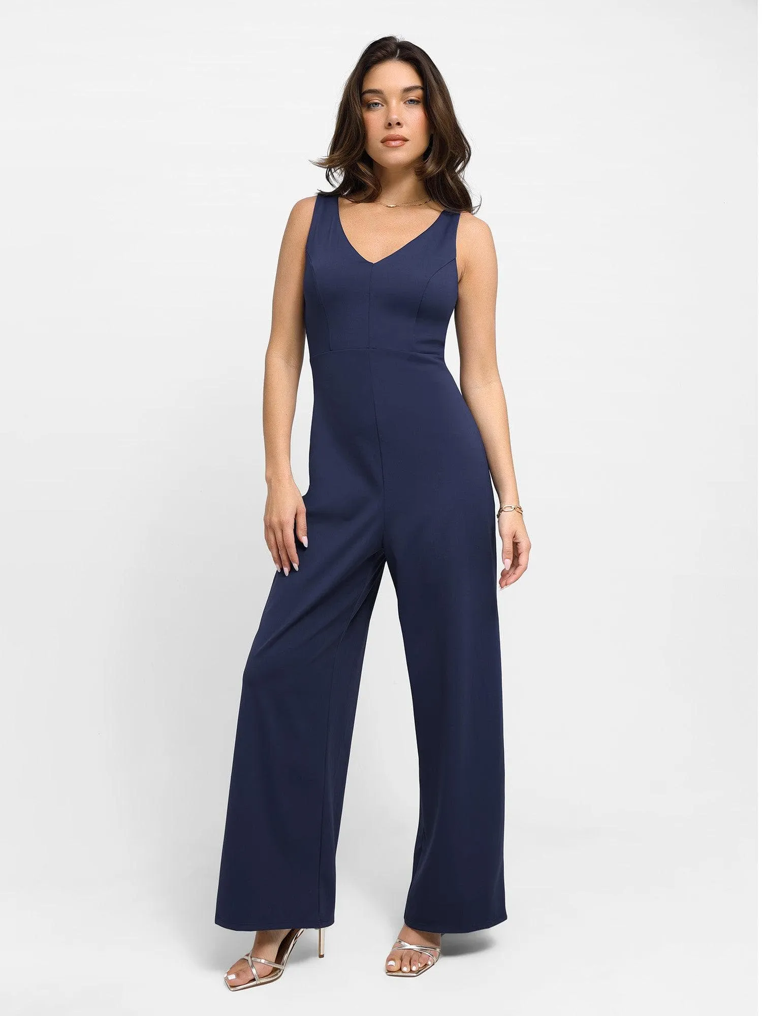 Shapewear Built-In Sculpting Midi Dress or Jumpsuit