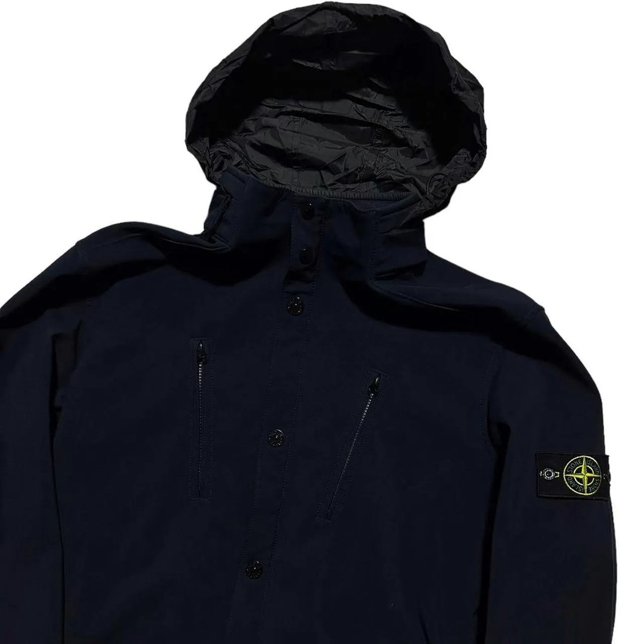 Stone Island Navy Soft Shell-R Jacket