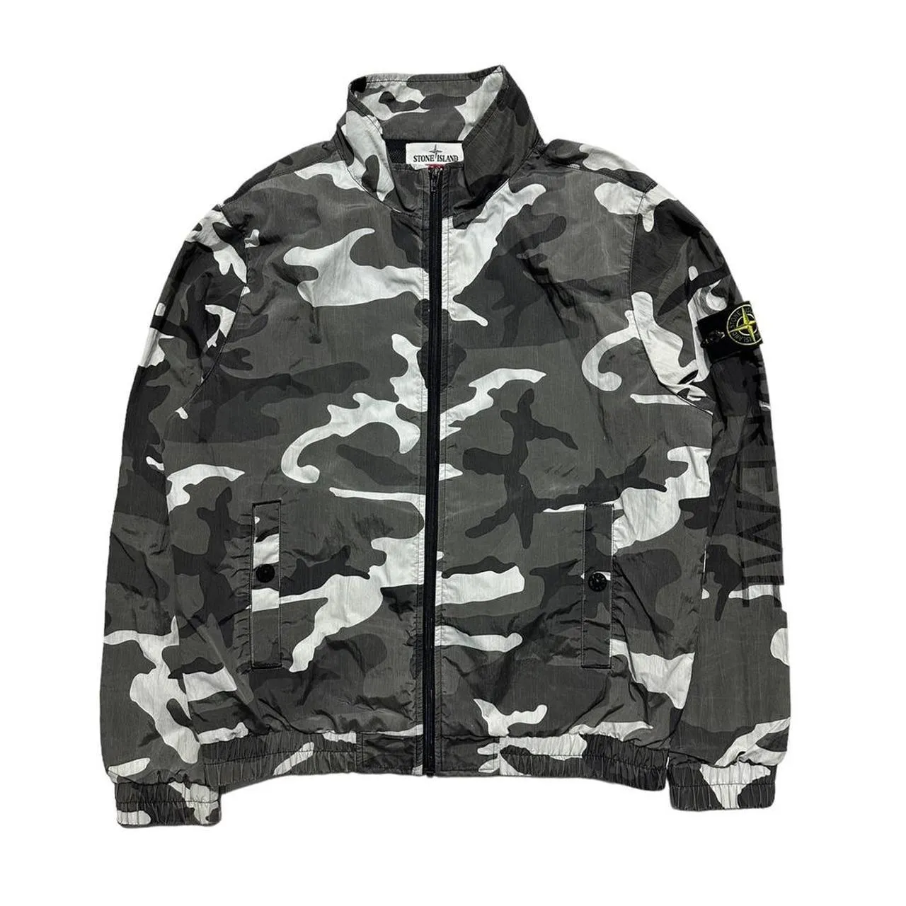 Stone Island White Camo Nylon Jacket