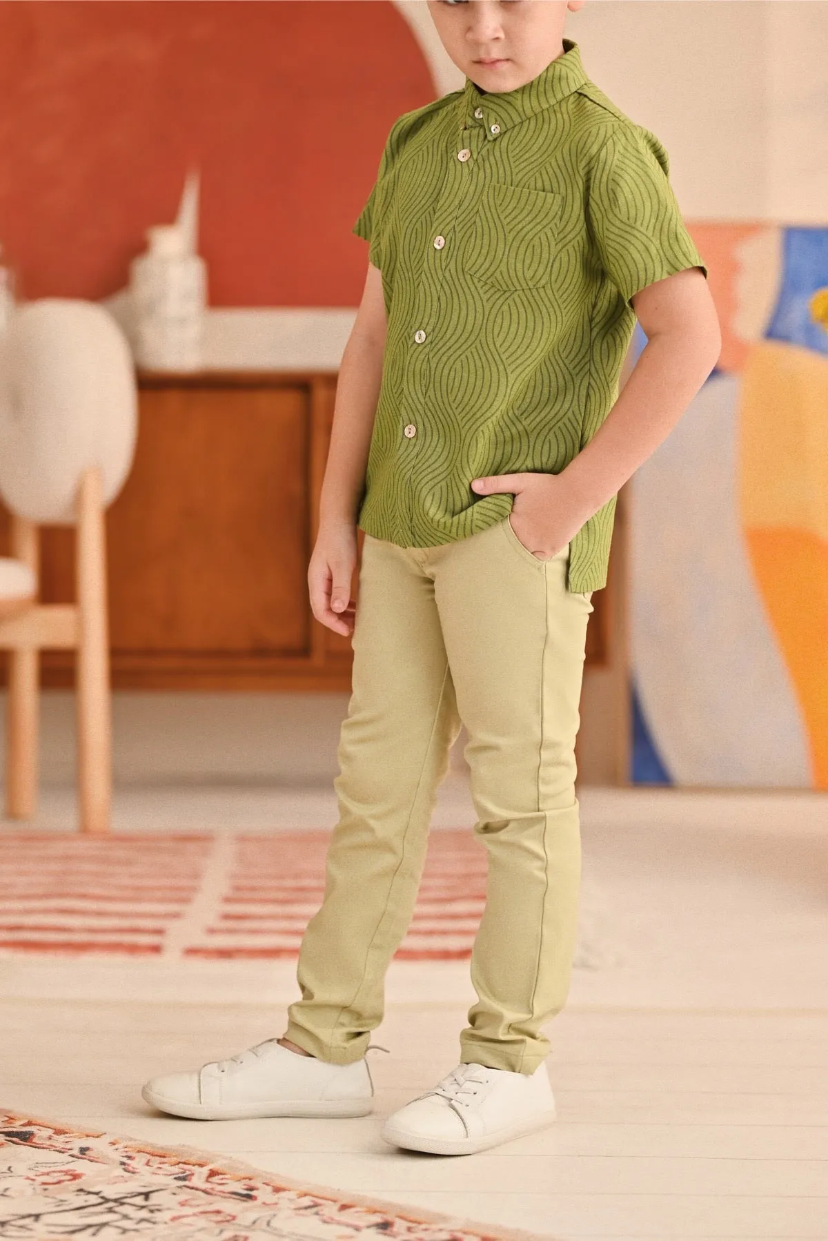 The Perfect Slim Fit Pants - Tea Green