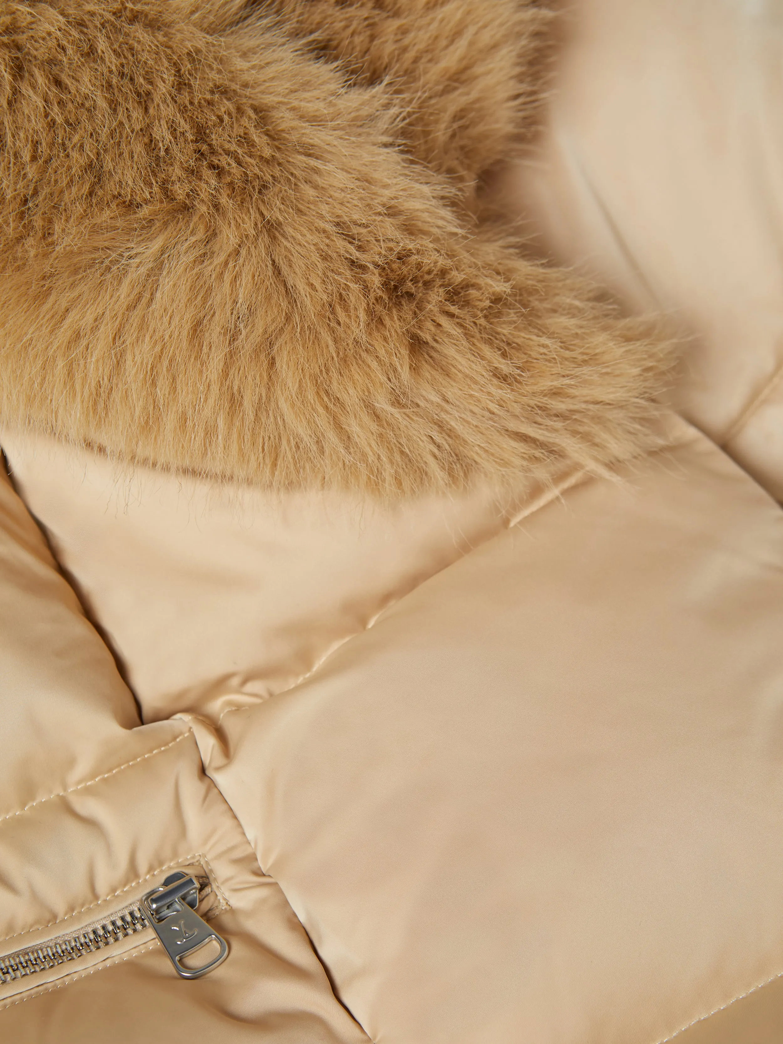 Vail Faux Fur Down Coat