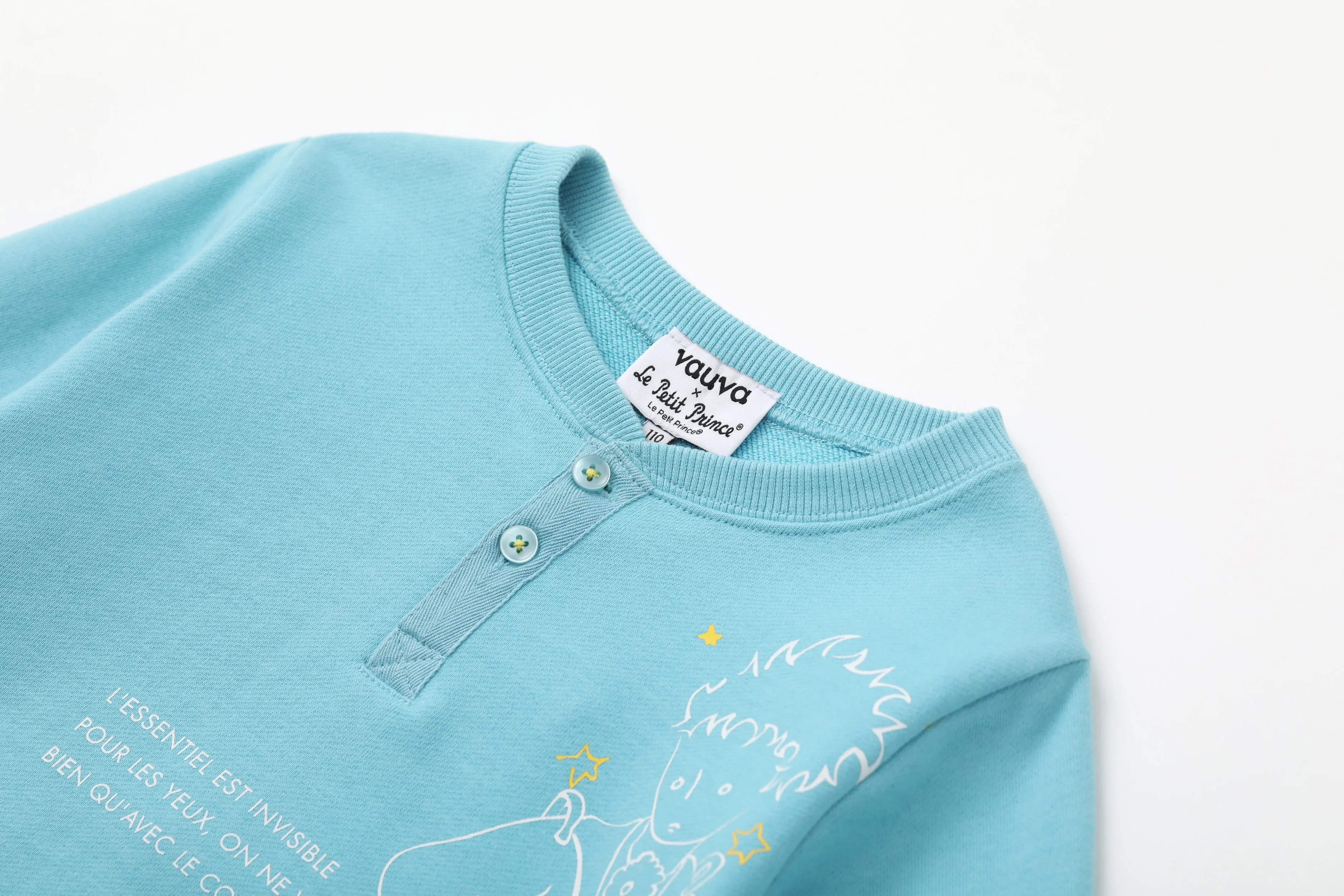 Vauva x Le Petit Prince - Boys Sweater & T-shirt (2 piece Set/Blue)