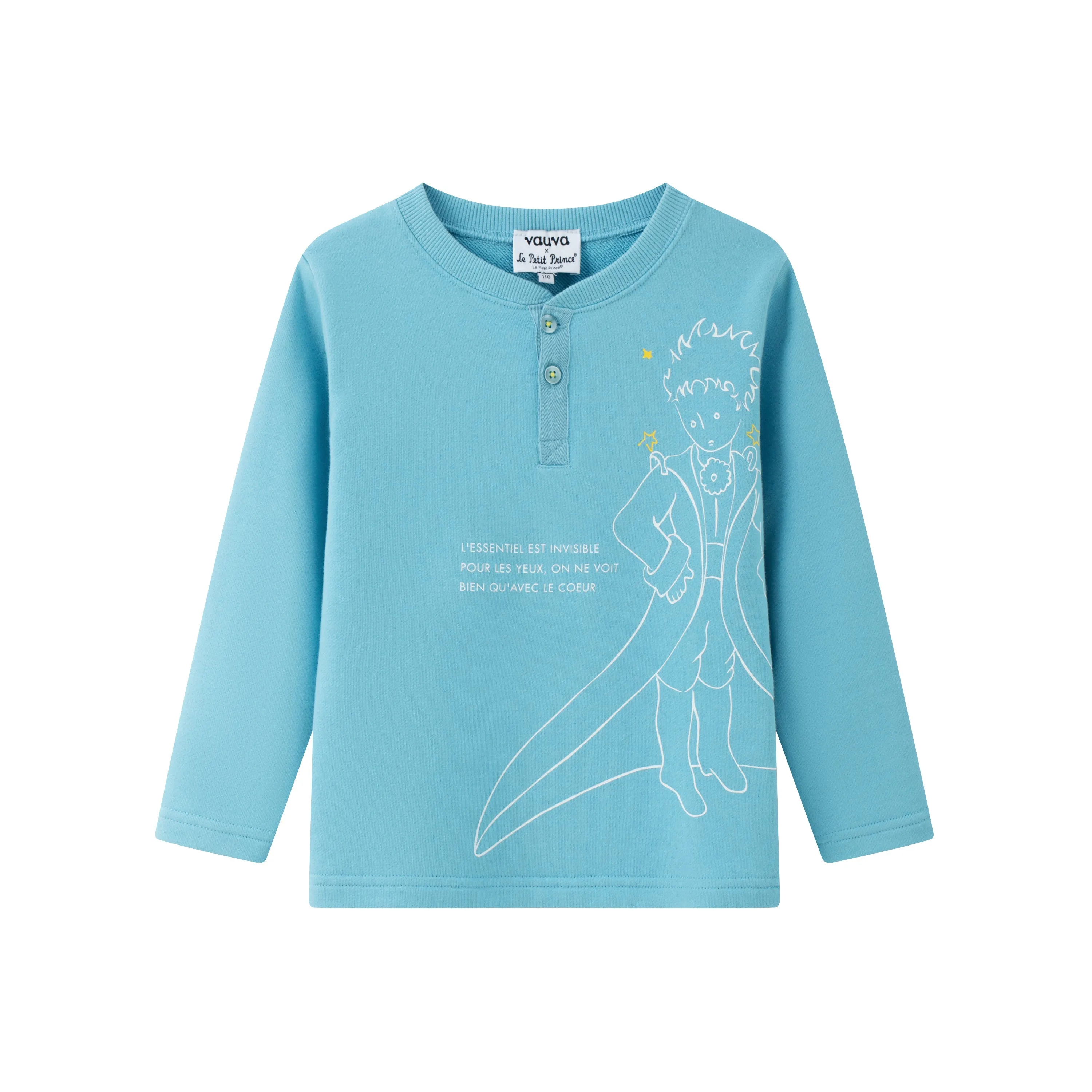 Vauva x Le Petit Prince - Boys Sweater & T-shirt (2 piece Set/Blue)