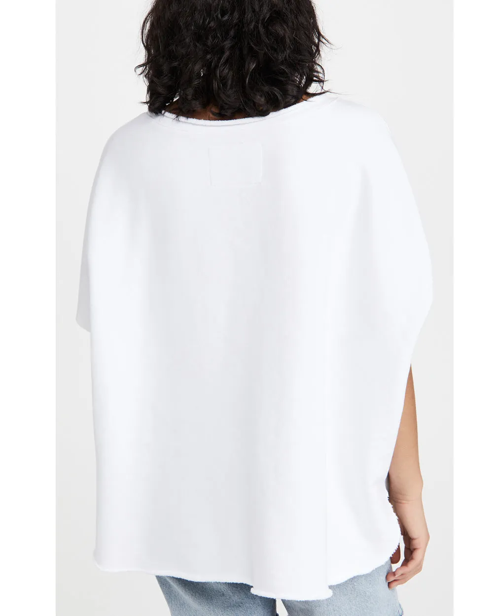 White Caplet Tee